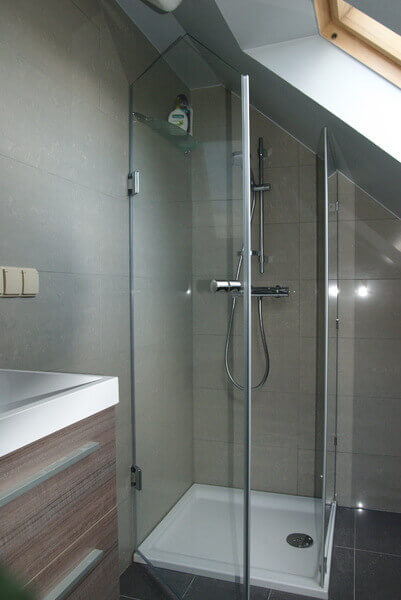 Kabina prysznicowa 90, dwuczęściowa